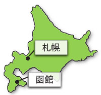 北海道の地図の画像